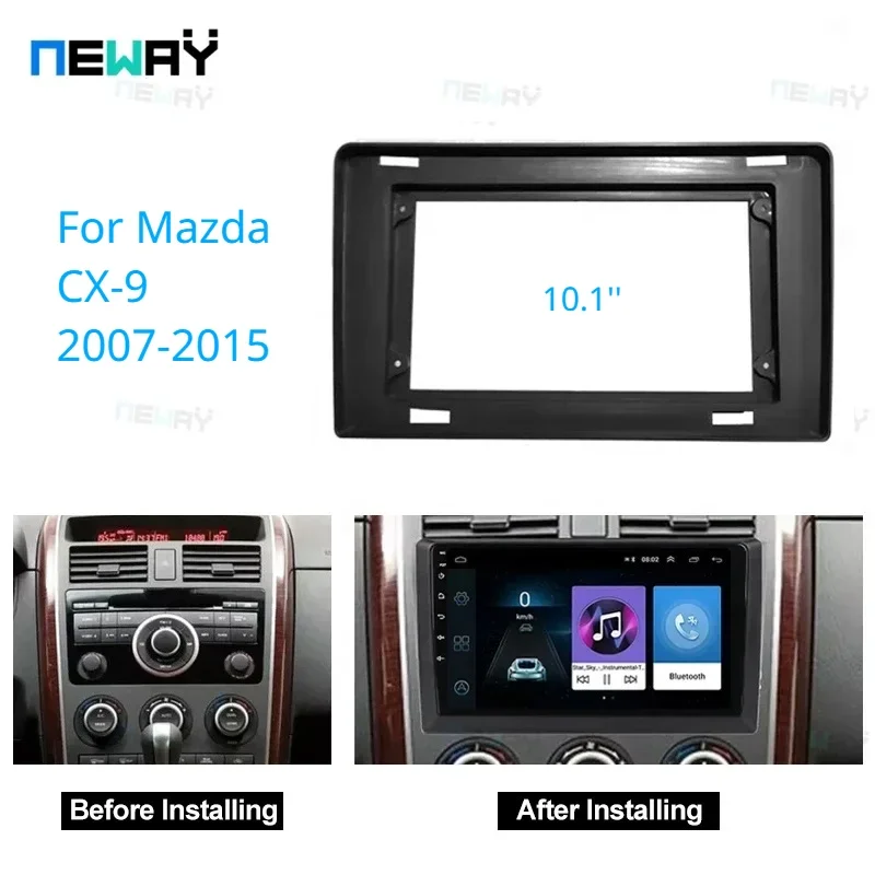 

10,1inch Fascia Frame Adapter For Mazda CX-9 CX9 2007-2015 2DIN Dash Fitting Panel Frame Kit