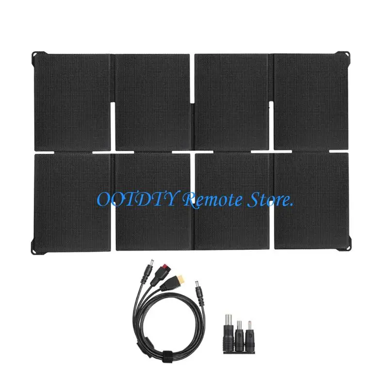 80W 5V 12V 20V Foldable Solar Panel Portable Solar with USB Type C