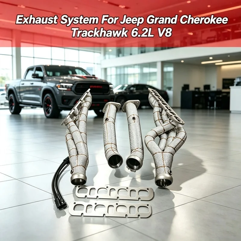 High Performance Stainless Steel Exhaust Manifold With Heat Insulation Layer for Jeep Grand Cherokee Trackhawk 6.2L V8