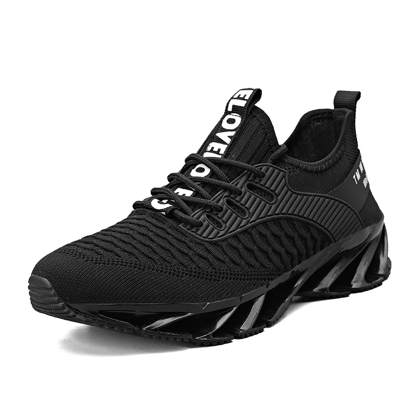 

Blade Sneakers For Men Breathable Fashion Mesh Casual Shoes Male Black Trainer Tennis Comfortable Resilient Sports Running Shoe