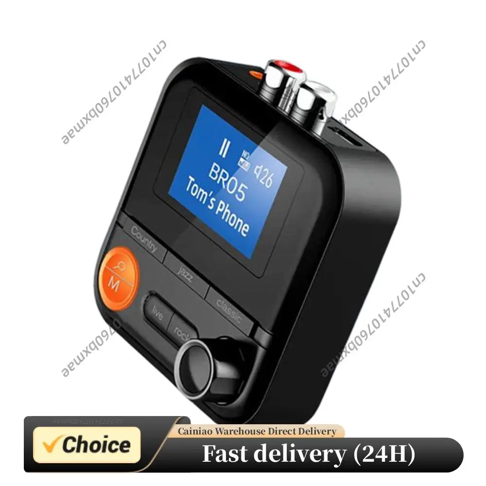 Audio Adapter Bluetooth-Compatible 5.2 Music Transmitter Wireless AUX 2RCA TF for TV/Computer/Projector/Headset/Car