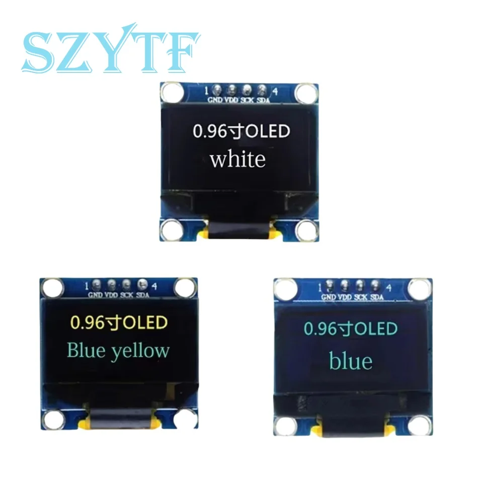 Blue/White/ Yellow Blue Color 128X64 OLED LCD LED Display Module For Raspberry Pi Arduino 0.96 I2C IIC Serial