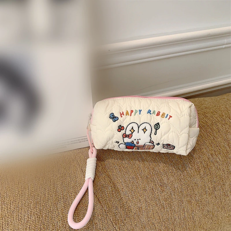Высококачественный материал, простая сумка-карандаш, изысканное качество изготовления, мультяшная сумка-карандаш, милый узор, свежий пенал с вышивкой и принтом