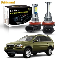 2 X Car Canbus Front Fog Light Bulb Replacement For Volvo C30 XC70 XC90 940 960 24W External LED Fog Lamp 2000LM 12V
