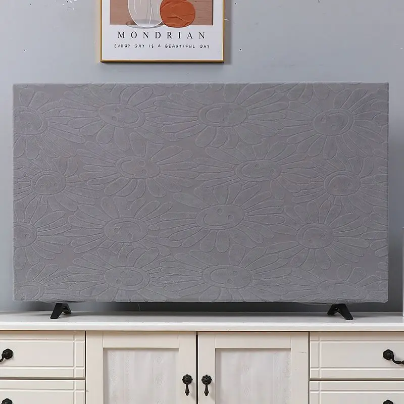 Solid color simple monitor dust cover Fabric elastic hanging curved flat LCD televisori universal 32
