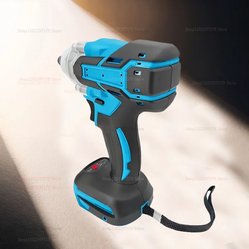 Llave de impacto inalámbrica, herramienta eléctrica sin escobillas, alto par, recargable, de mano para construcción y reparación de automóviles