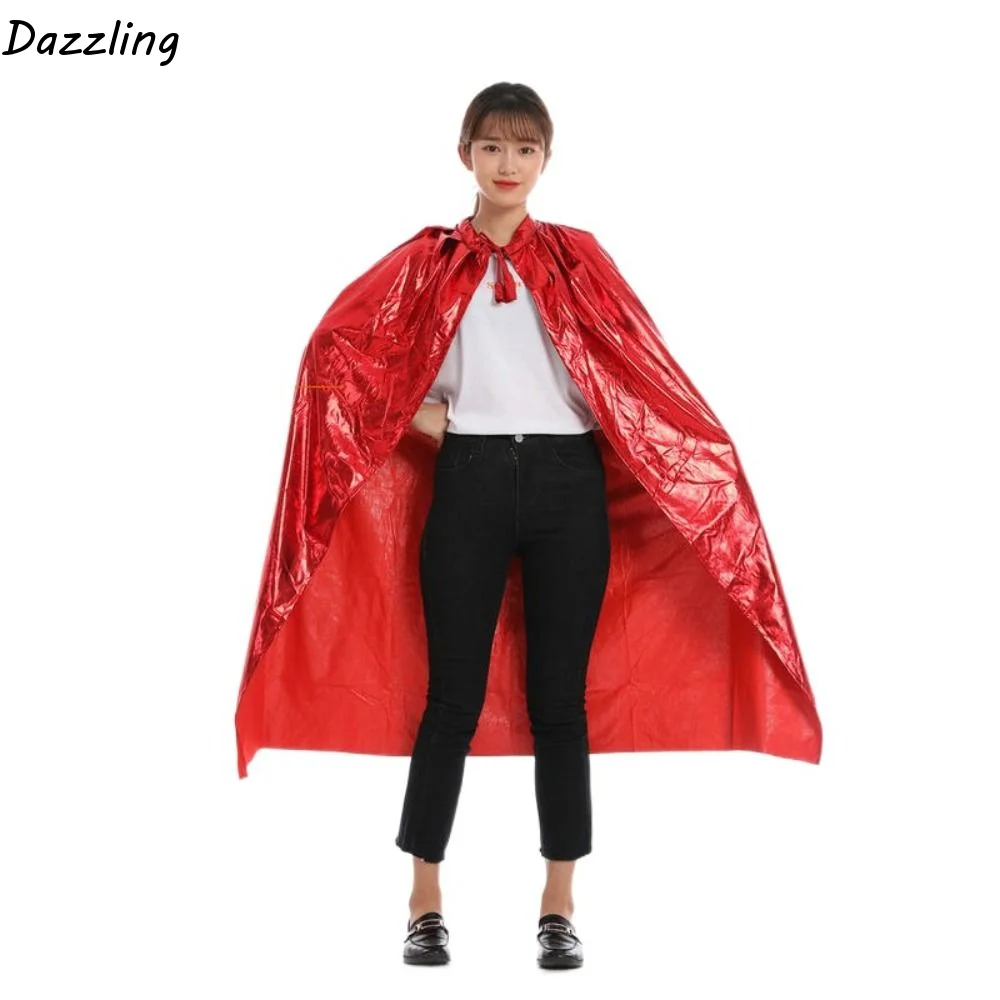Multipurpose Grim Reaper Cloak Bright Color Nightclub Bar Dress Witches Robes Costume Cosplay Props Long Cape Cloak