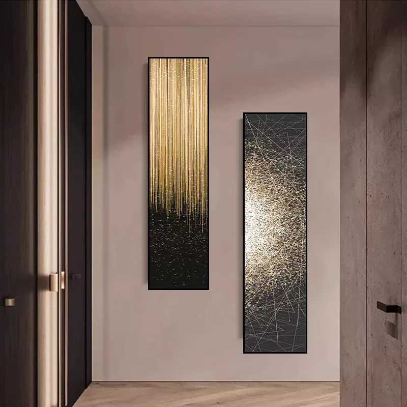 

Hot Sales Atmospheric Abstract Vertical Corridor Porch Decorative Painting Living Room Corridor Hanging Art