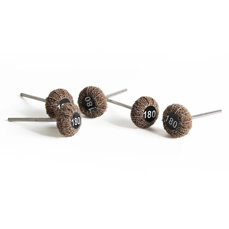 ADN 2.35mm Shank Mini Hybrid Oval Abrasive Cloth Mounted Point, Dry Buffing Bit for Jewelry Metal Crevice Deburring & Refinishin