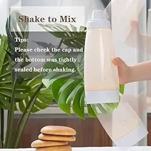 1000ML Silikon-Pfannkuchenteigspender mit Druckauslöser, Waffel- und Crêpe-Maker, Mixer, Cupcake- und Gebäck-Backzubehör – Detail 2