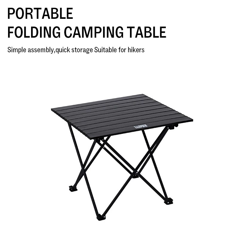 

Outdoor Folding Table Lightweight Portable Camping Picnic Egg Roll Table Road Trip Ultra-Light Aluminum Alloy Small Table