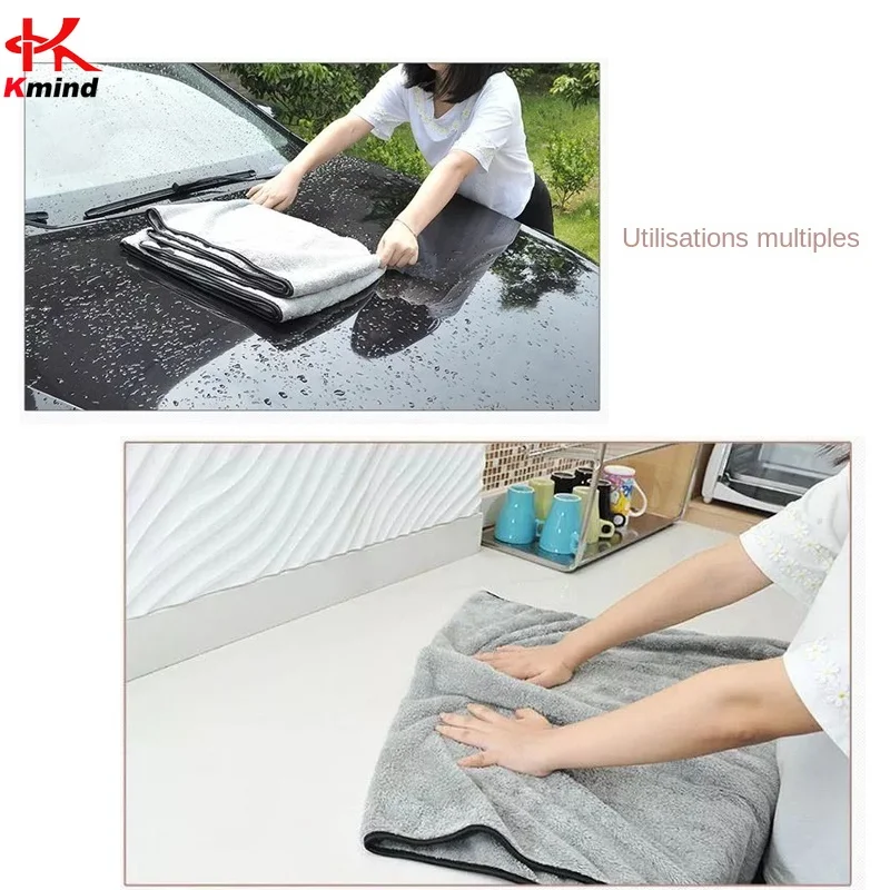 75x35 60x40cm Microfiber Car Wash Towel Fast Drying Auto Cleaning Extra Soft Cloth High Water Absorption For Car Wash Accessorie