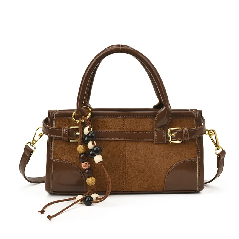 

Ретро матовая горизонтальная сумка с регулируемой пряжкой на ремне, дизайнерская сумка на плечо, мультикошелек, сумка для подмышек, мотоциклетная сумка с подвеской