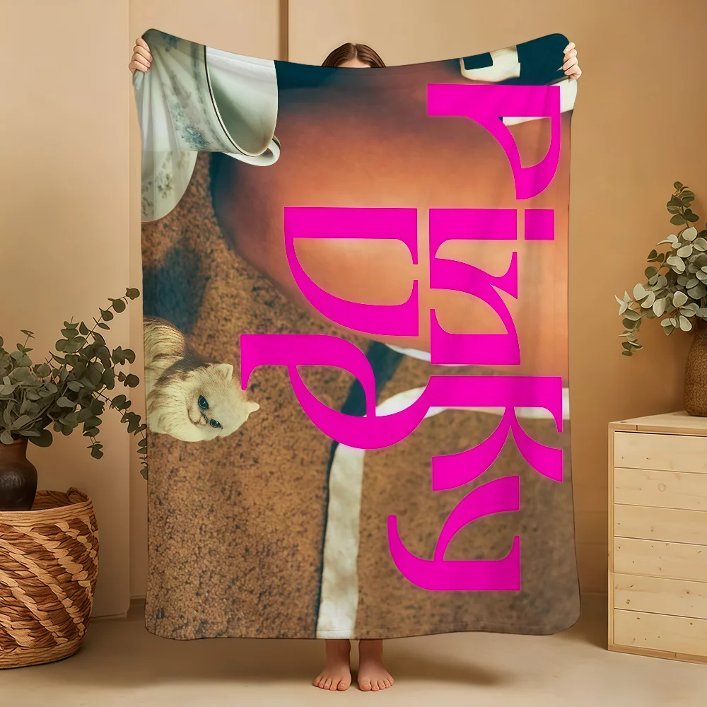 PINKY UP K-KATSEYES-ES KPOP Decke, super gemütlich, Plüsch, für Wohnzimmer, Sofa, Couch, kindliche Geburtstagsgeschenke