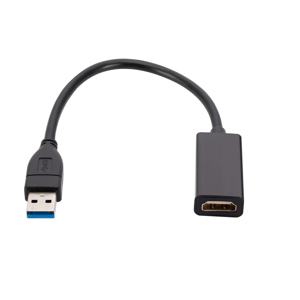 USB do HDMI Adapter HD 1080P USB 3.0 na HDMI kompatybilny konwerter zewnętrzne USB Adapter kabel do adaptera wideo do laptopa stacjonarnego