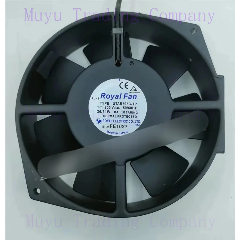 FOR Royal Fan UTAR795C-TP AC 200V 36/31W 172x151x38mm 2-Wire Server Cooling  Fan