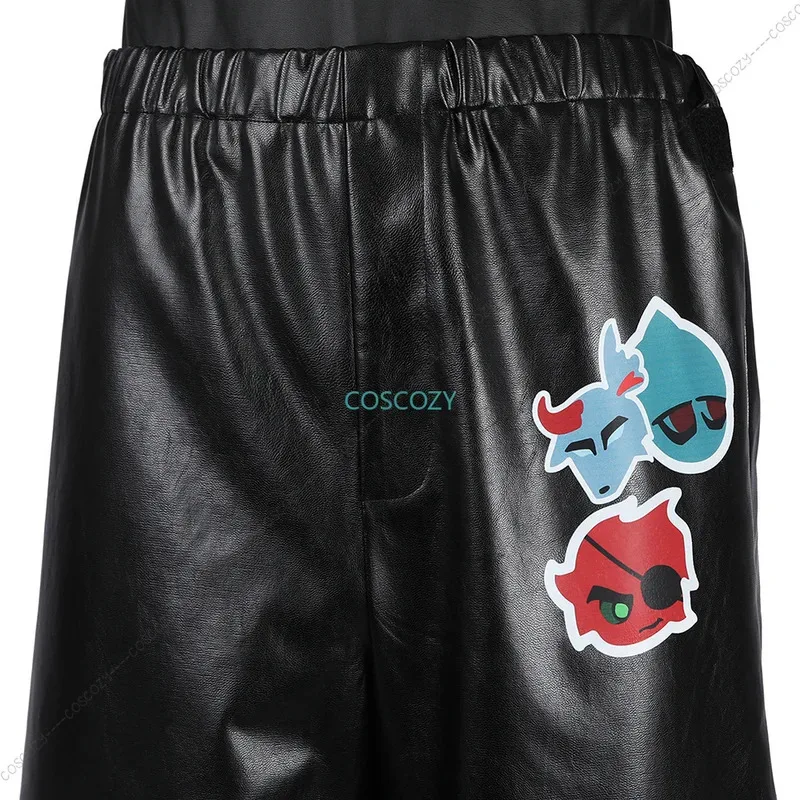 qq023Game HEARTSTEEL Cosplay Ezreal Costume Adult Men Top Coat Pants Gloves Glasses Bag PU Uniform Outfit Halloween Party Cospla