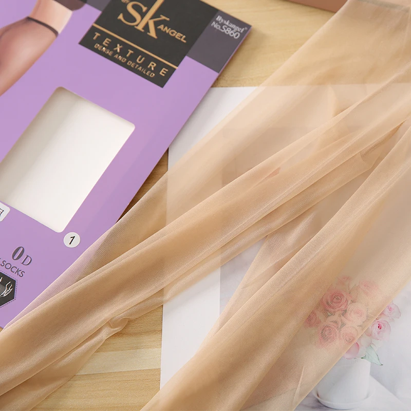 กางเกงรัดรูปผู้หญิงแบบบางเฉียบ 0D ไร้รอยต่อ สัมผัสเบาสบายเหมือนผิวเปลือย เหมาะสำหรับฤดูร้อน ช่วยให้ผิวดูสวย แบบ SL ทรงขาเดียว