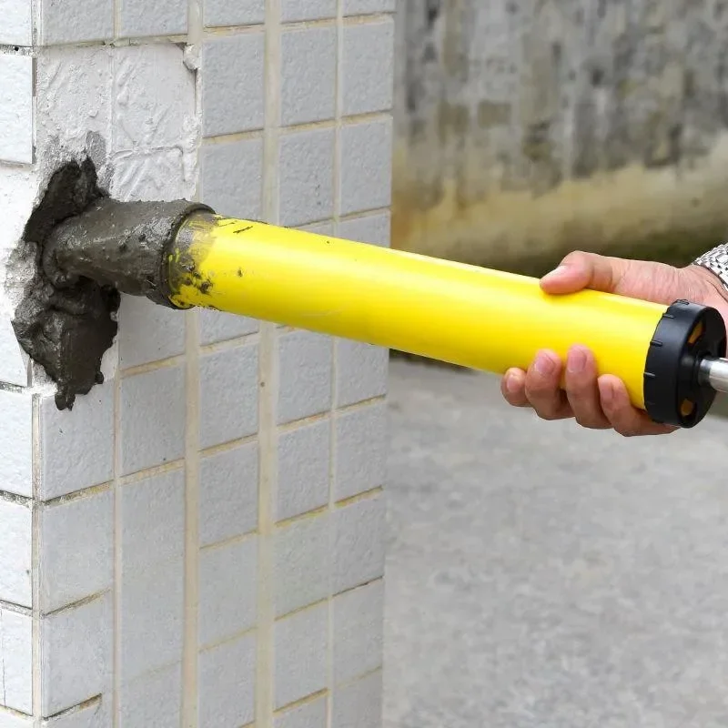 Professional Caulking Gun With 4 Nozzles Hand Tools Grouting Gun Cement Lime Pump Grouting Mortar Sprayer Grout Filling Tools