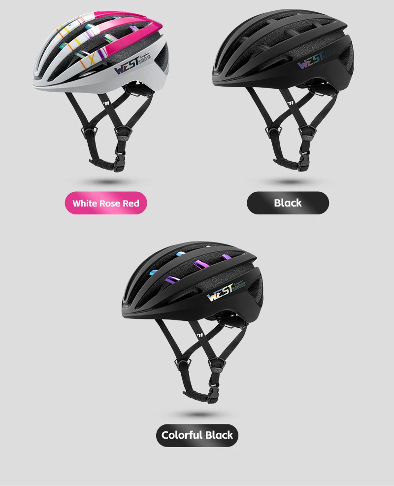 WEST BIKING Fahrradhelm Ultraleichter Fahrradschutzhelm für Erwachsene MTB Rennradhelme Männer Frauen Racing Atmungsaktiver Helm – Detail 14