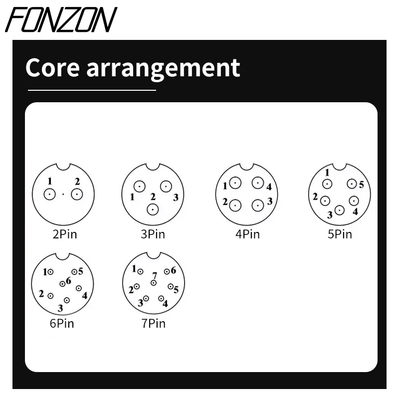 GX12 Male and Female Connector 2/3/4/5/6/7 Pin Metal Aviation Plug Coupler Cable Terminal Panel Connector Butt Mobile Type