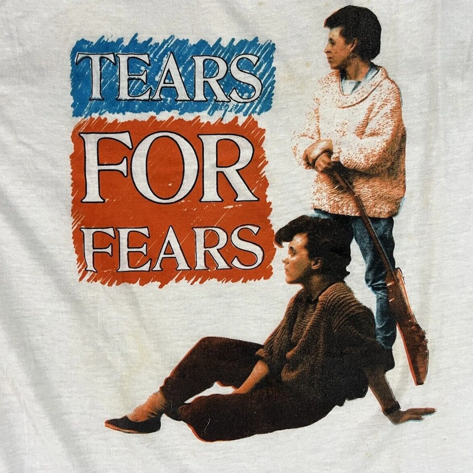 1985 Tears for Fears Tour Band T-shirt white Cotton unisex All sizes 2F170