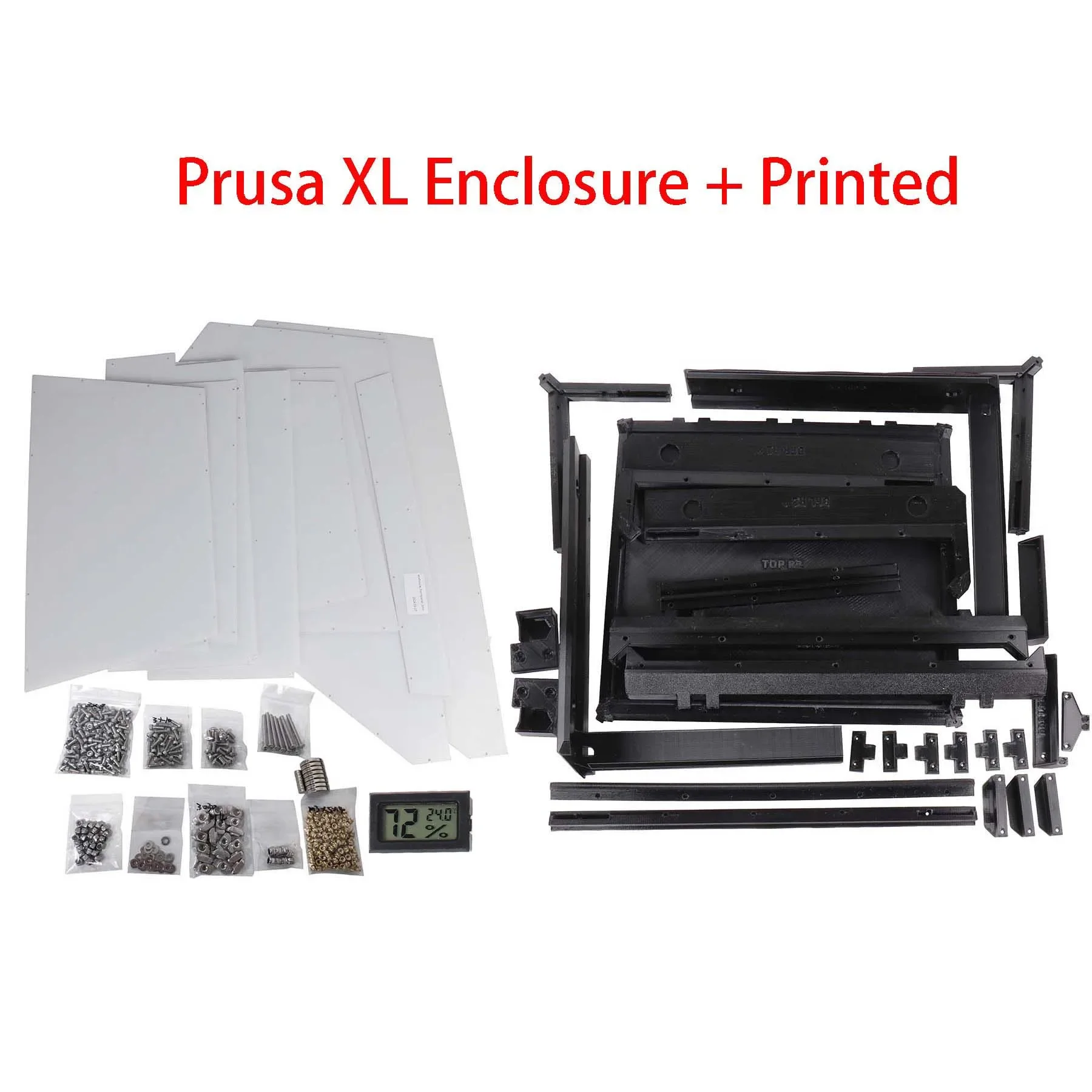 Imagem -05 - Blurolls Prusa-kit de Gabinete Acrílico com Fixadores Porta Minimalista e Imprimível Painel pc xl