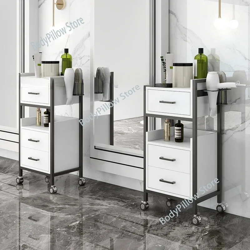 Portable Rolling Trolley Beauty Salon White Professional   Storage Drawers Carro Peluqueria  Furniture MQ50TC