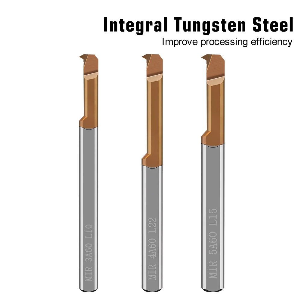 MIR Series Small Bore Boring Tools Tungsten Integral Carbide Internal Shock-Proof Boring Tool Diameter For Micro Slot Machining