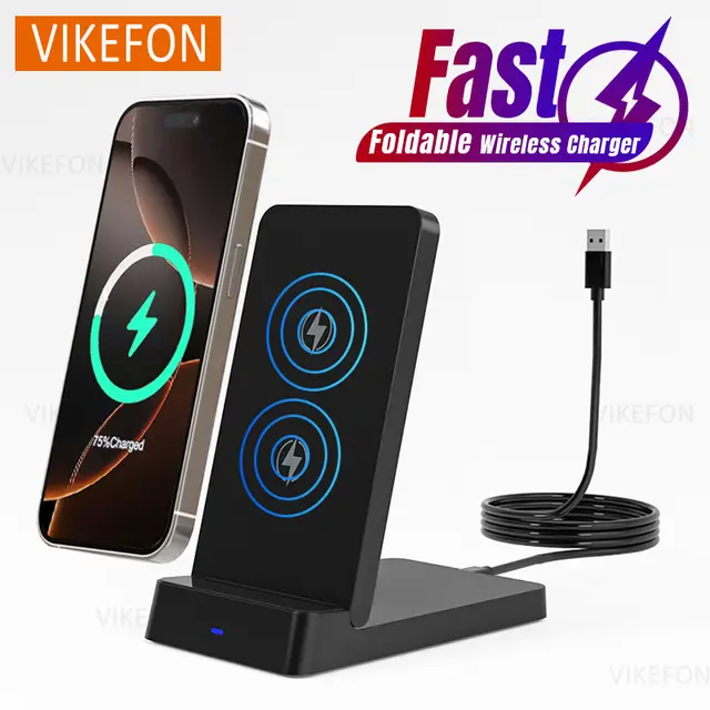 Wireless Charging Stand with Folding Holder for Daily Use