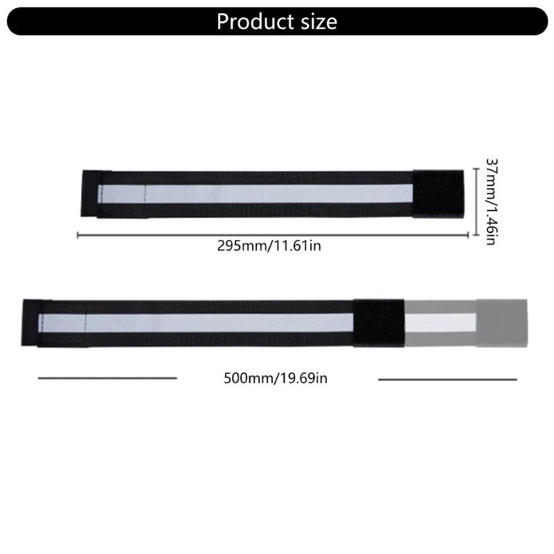 

2pcs Reflective Cycling Pants Straps Elastics Leg Bands Sports Night Ankle Belt