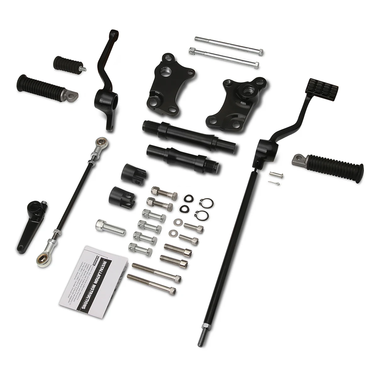 Black Sportster Forward Control For Harley Sportster Foot Pegs controls kits XL 883 1200 XLH1200 XLH883 1991-2003