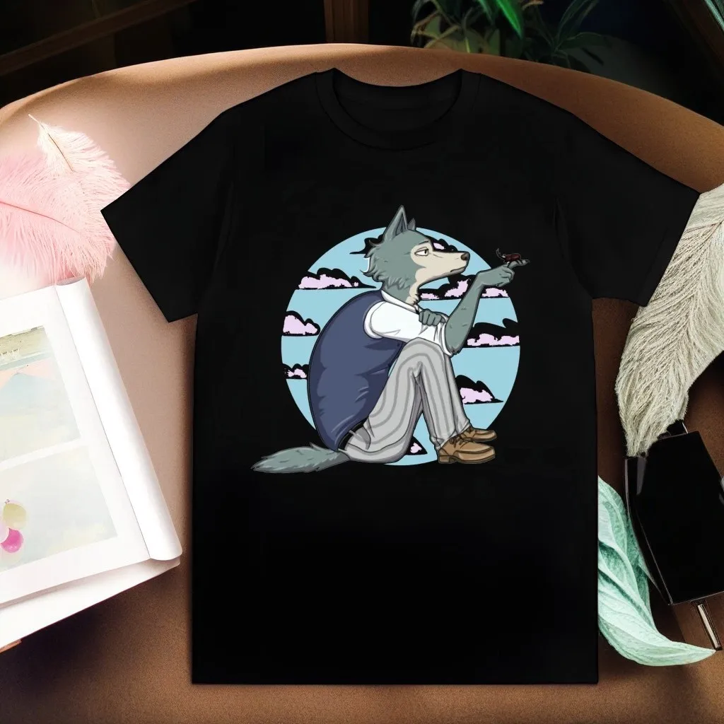 

beastars Unisex Vintage Men Short Sleeve T-Shirt Gift Women Top Tee Sweatshirt Anime T Shirt