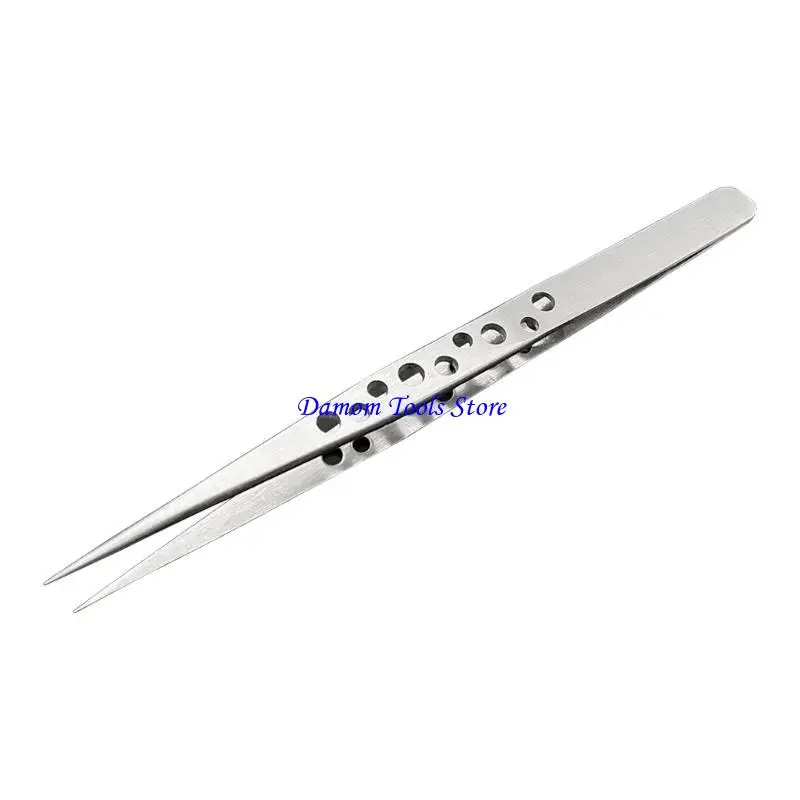 57BE Straight Tip Stainless Steel Forceps Repair Hand Tool