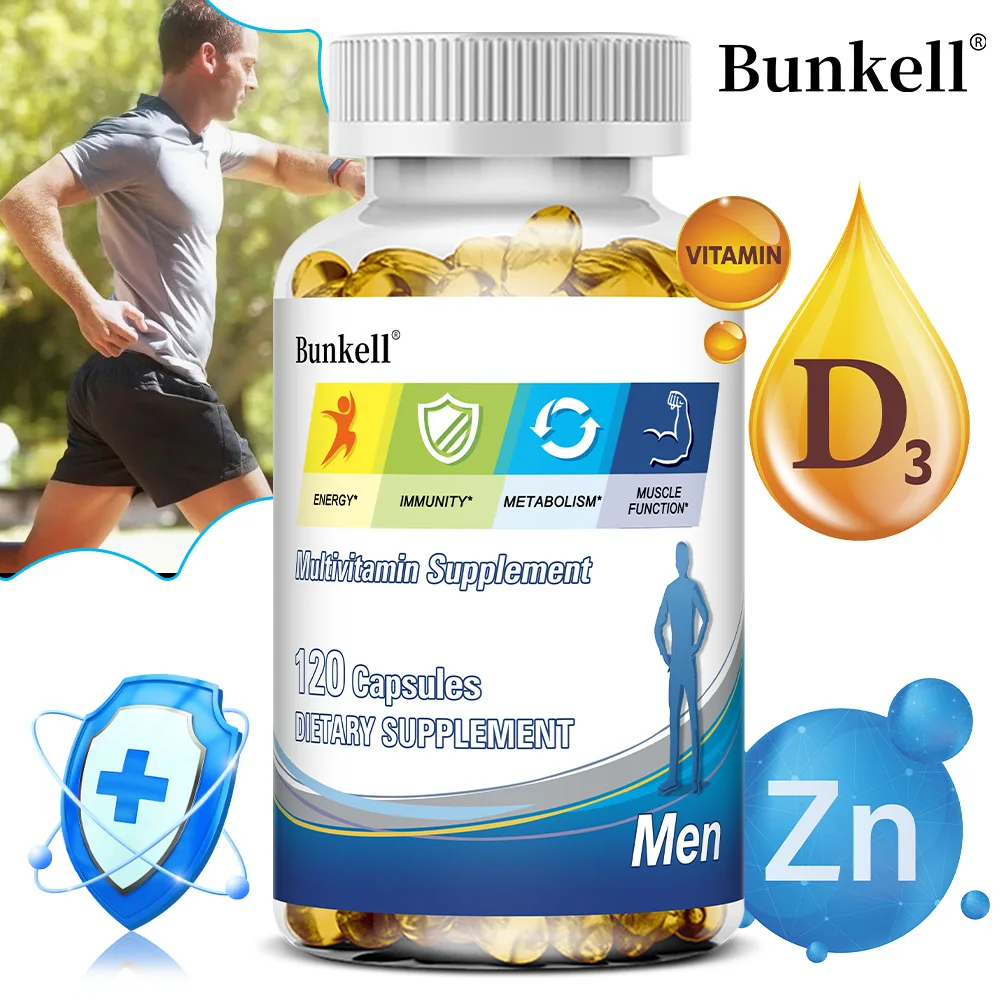 

Men's Daily Multivitamin - Boosts Immunity, Energy, Weight Management and Healthy Muscle Function - Dietary Supplement