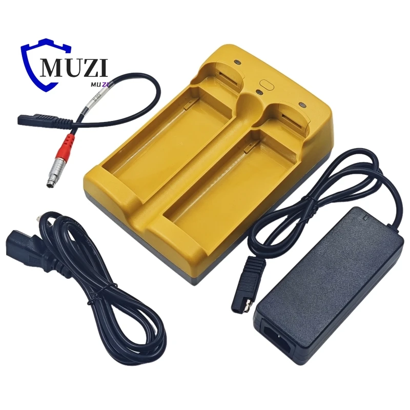 High Quality New Battery Fast Charger for TOPCON GR5, A00302 Power Cable 5 Pin + Hiper Power Adapter Fast Charger DC 12V