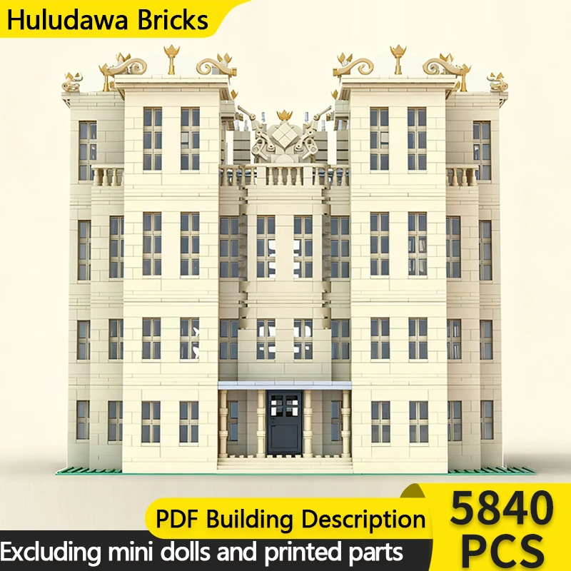 City Street View Model MOC Building Bricks Revival Style Rural Villa Modular Technology Children Holiday Gifts Assemble Toy Suit