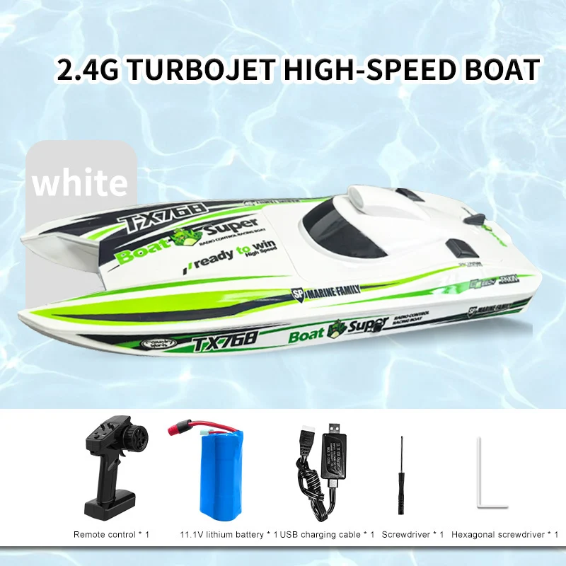 TX768 RC Boat 2.4G Brushless High Speed Remote Control Ship 30km/h Professional Speedboat Watercraft Toys Boys Gift image 3