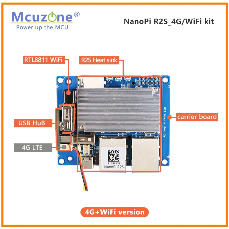 Imagem -04 - Kit Router Nano pi R2s Router Mifi Módulo 4g Lte Cat4 Driver- Rtl8811 4g Mais Wifi