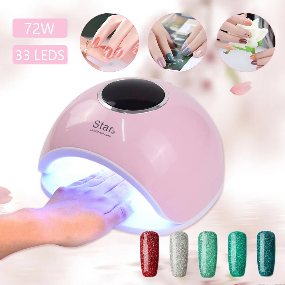 Nail Dryer LED Nail Lamp UV Lamp for Curing All Gel Nail Polish With Motion Sensing Manicure Pedicure Salon Tool Gift