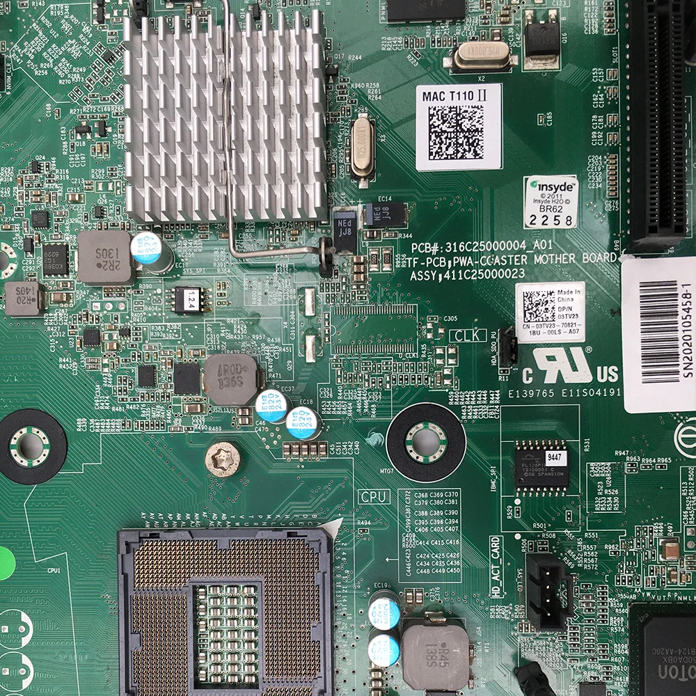 0K240Y لـ DELL T5810 اللوحة الأم لمحطة العمل K240Y HHV7N 0HHV7N T110 II LGA 2011-3 DDR4