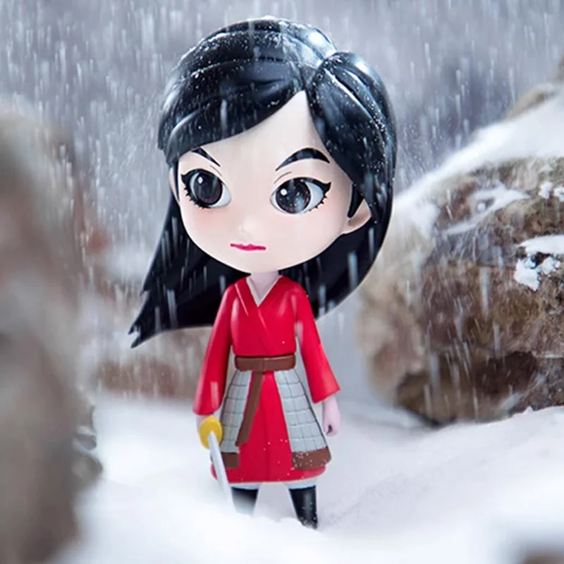 Disney Mulan's Military Series Mulan Action Figure Toys Cartoon Disney Mulan Princess Figures Dolls Car Decoration Toys Gifts