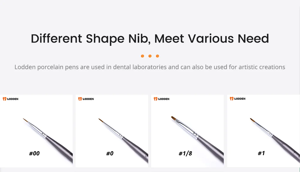 1 Stück 100 % Nerzhaar Dental Porzellan Stift Harz Pinsel Stift Dental Gestaltung Porzellan Zähne Zahnarzt Werkzeuge Labor für Lodden – Detail 3