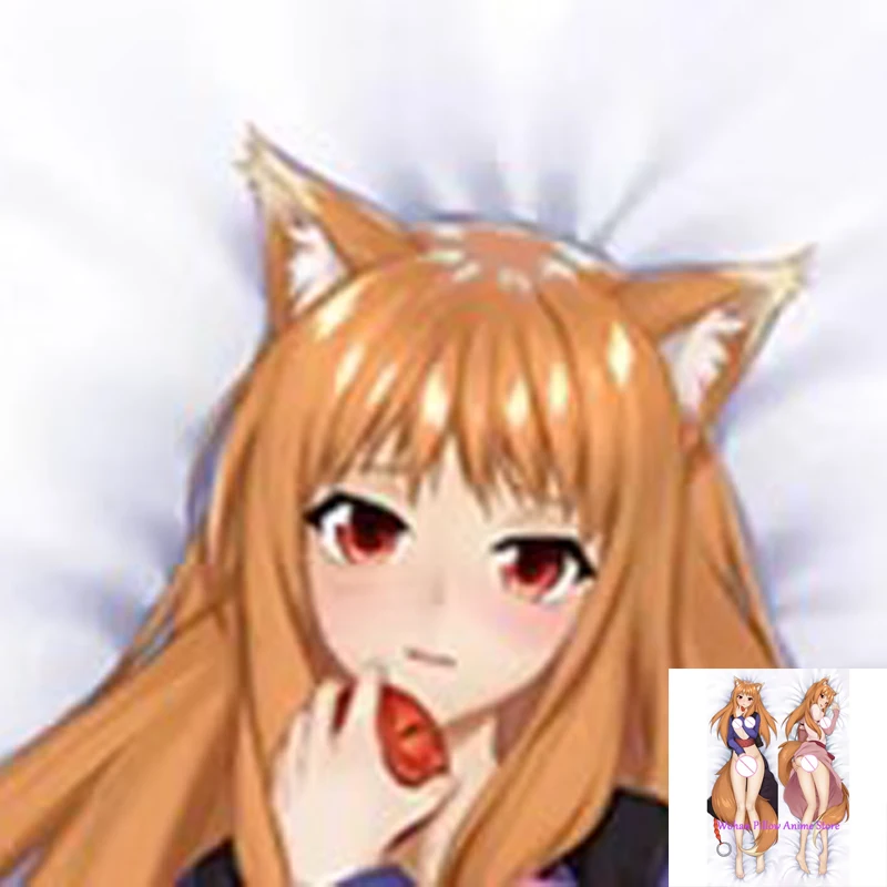 

Dakimakura Anime Pillow Cover Holo Double Sided Print Life-size Halloween Christmas Decoration