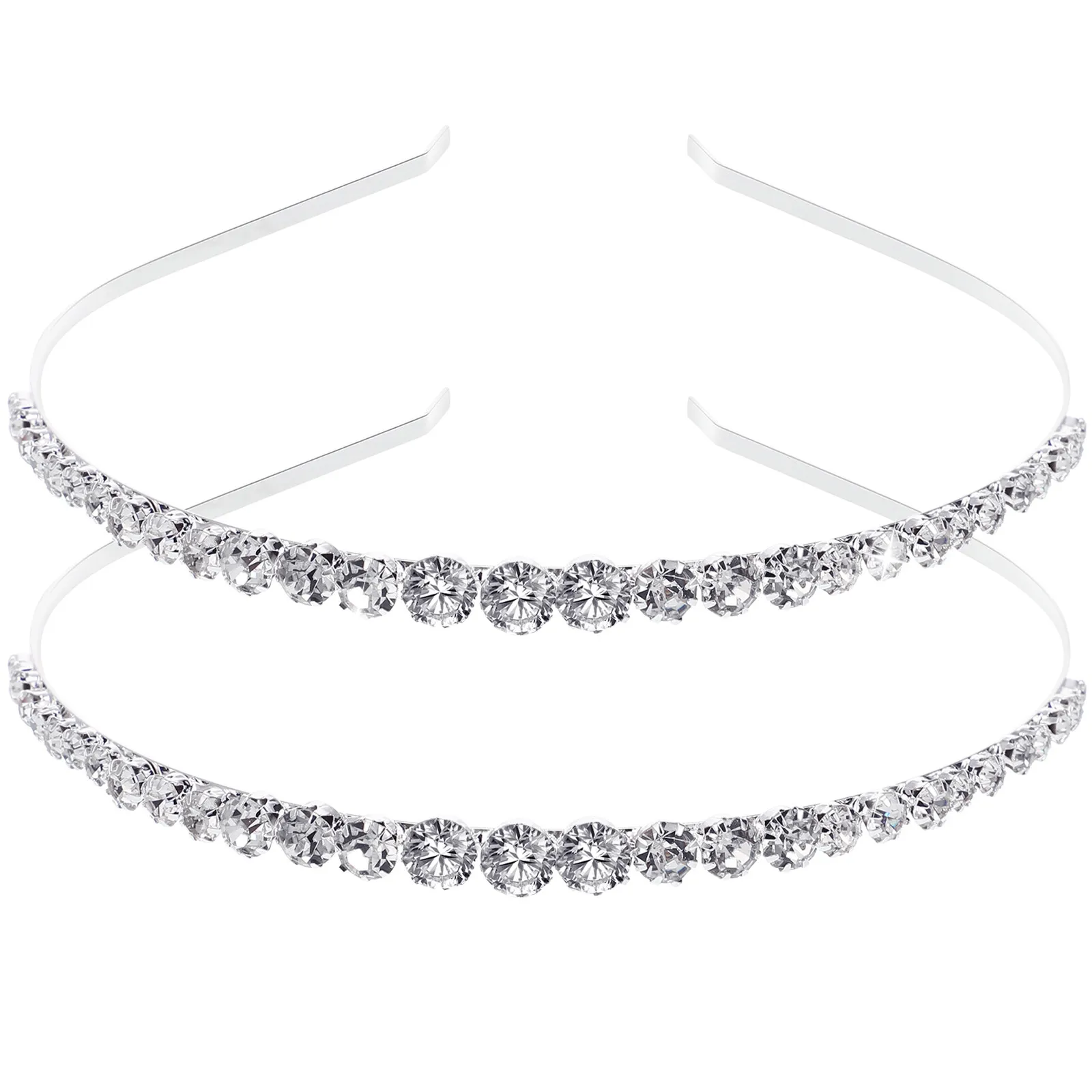 

2 шт. ободков для волос со стразами, удобные и легкие аксессуары для волос, стильные украшения для головы для вечеринок, мероприятий, косплея, веселых встреч