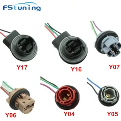2Pcs 1156 BA15S BAU15S 1157 BAY15D Lamp Holder Bulbs PY21W P21W Adapter Base Socket Connector For Turn Signal Headlight Light