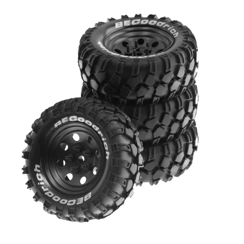 

4pcs 1.9 Inch Metal Wheel Rim 90 100 110mm Rubber Tire For RC Crawler Car TRX4 SCX10 D90 CC01 YIKONG 4102 4103