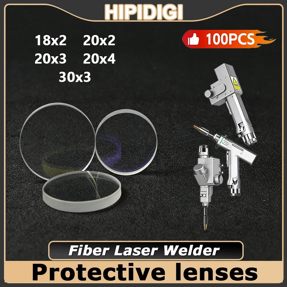 

5Pcs Fiber Laser Welding Protective lens 18x2 20x2 30x5 Welder Protection lens Protective Windows for SUP21 Bodor RAYTOOLS WSX