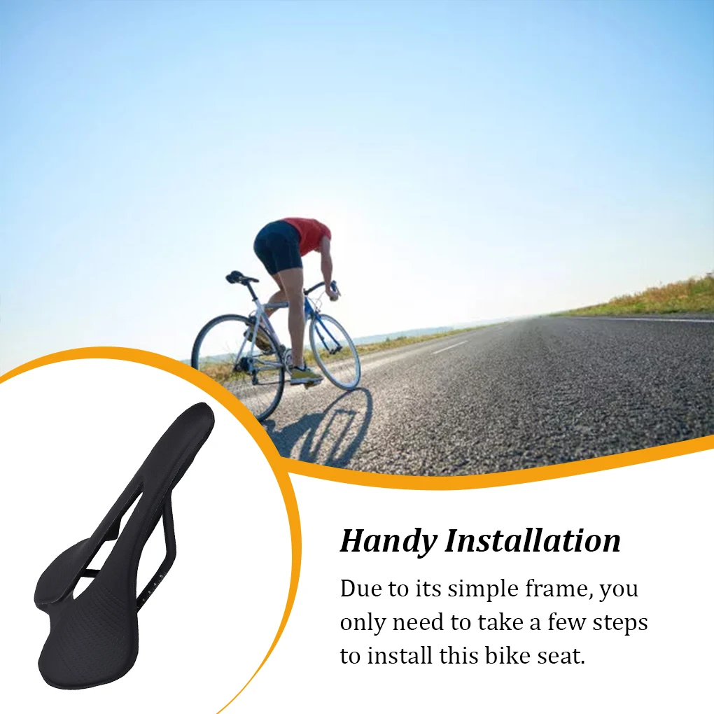 

Bikes Saddle Hollow Design Cycling Pad Racing Road Workmanship Leather Cushion Shockproof Front Seats Mat Replaced Part