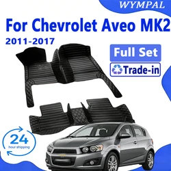 Car Floor Mats For Chevrolet Aveo MK2 Sonic 2017 2016 2015 2014 2013 2012 2011 Car Accessories